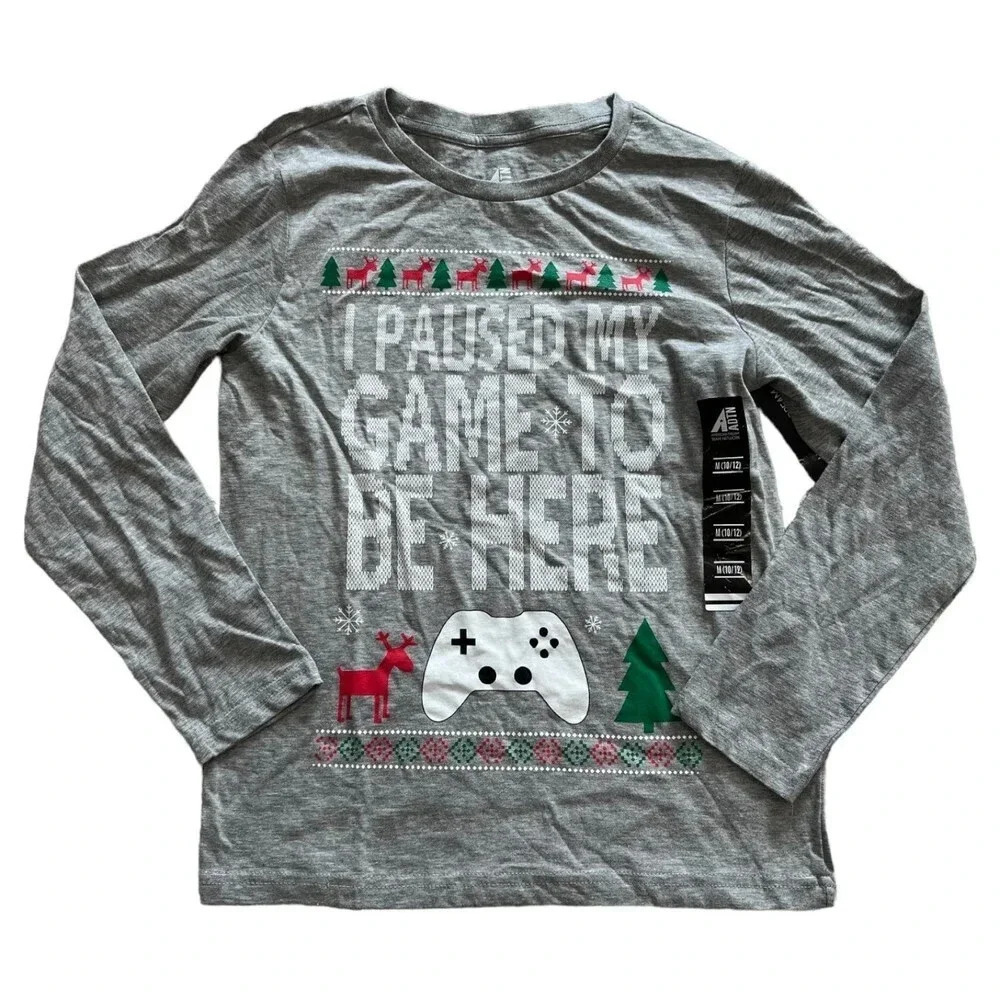 ADTN Gray Gamer Christmas Tee 6